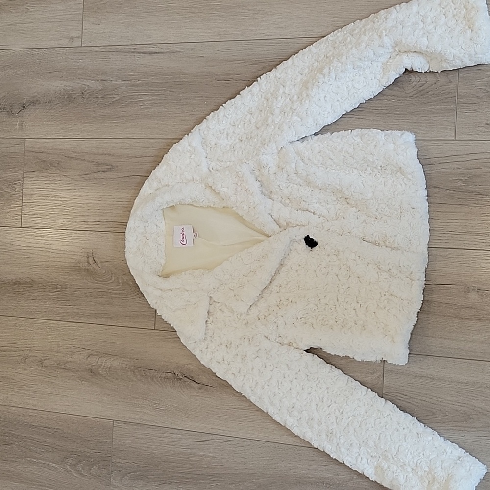 White Furry Candie's coat/jacket
